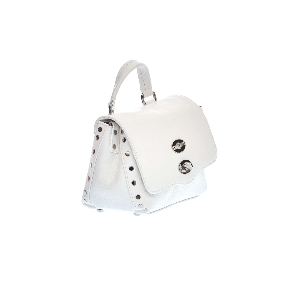 Zanellato Elegante witte leren crossbodytas White Dames