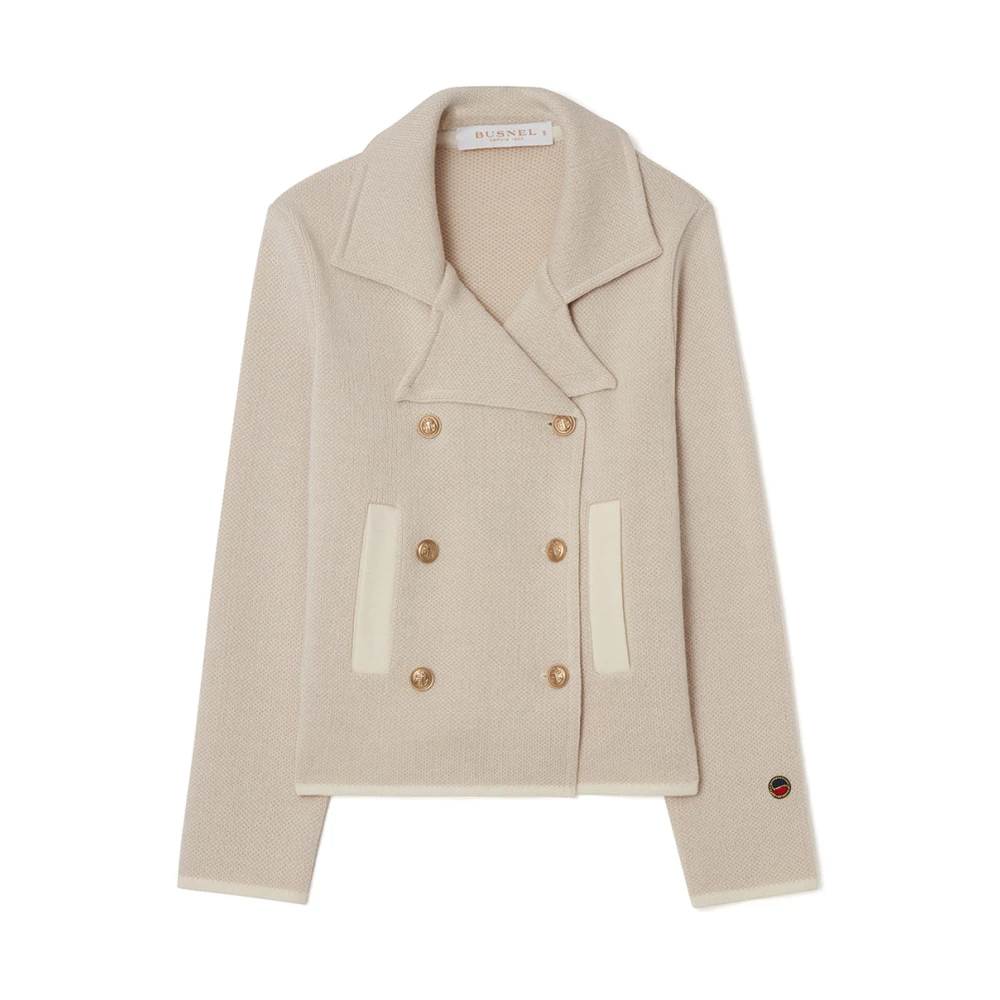 Busnel Indra Jacquard Jas Beige Dames