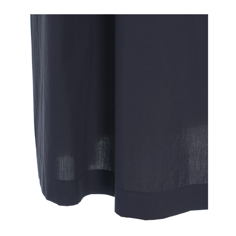 Ottod'Ame Blauwe Geplooide Midi Rok Blue Dames