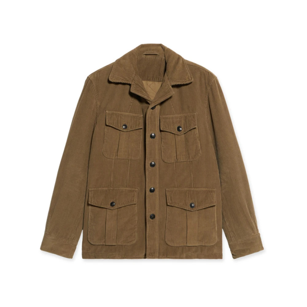 Fortela Moderne Corduroy Jas Brown Heren