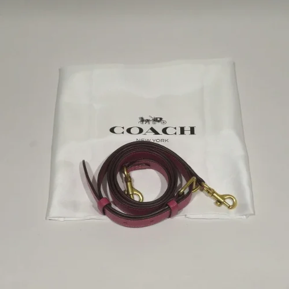Coach Pre-owned Leather handbags Pink Dames
