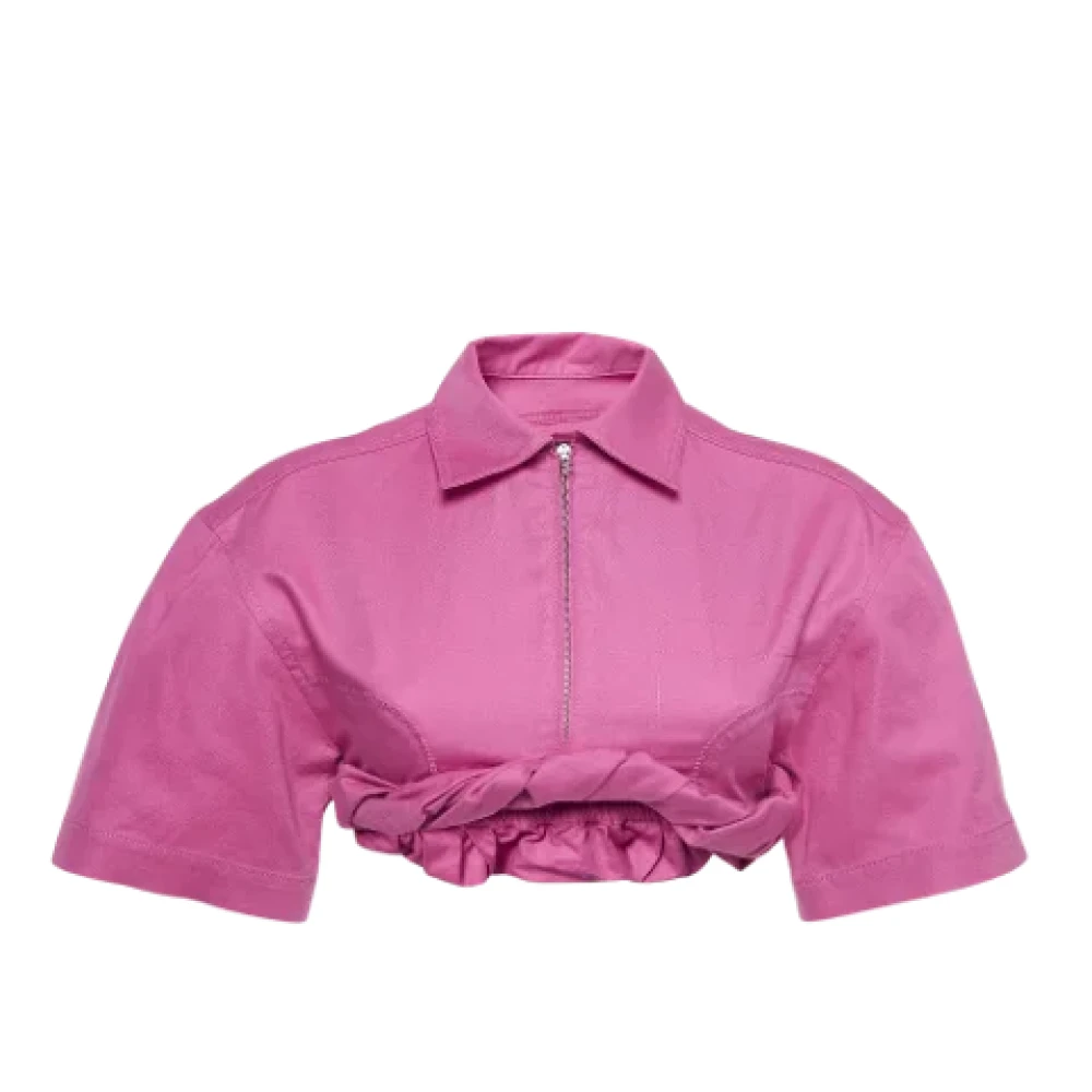 Jacquemus Pre-owned Cotton tops Pink Dames