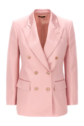 Double-breasted Duchesse Blazer