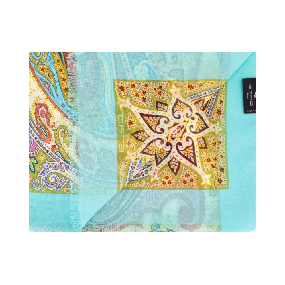 ETRO Zijden sjaal met Paisley-print Multicolor Dames