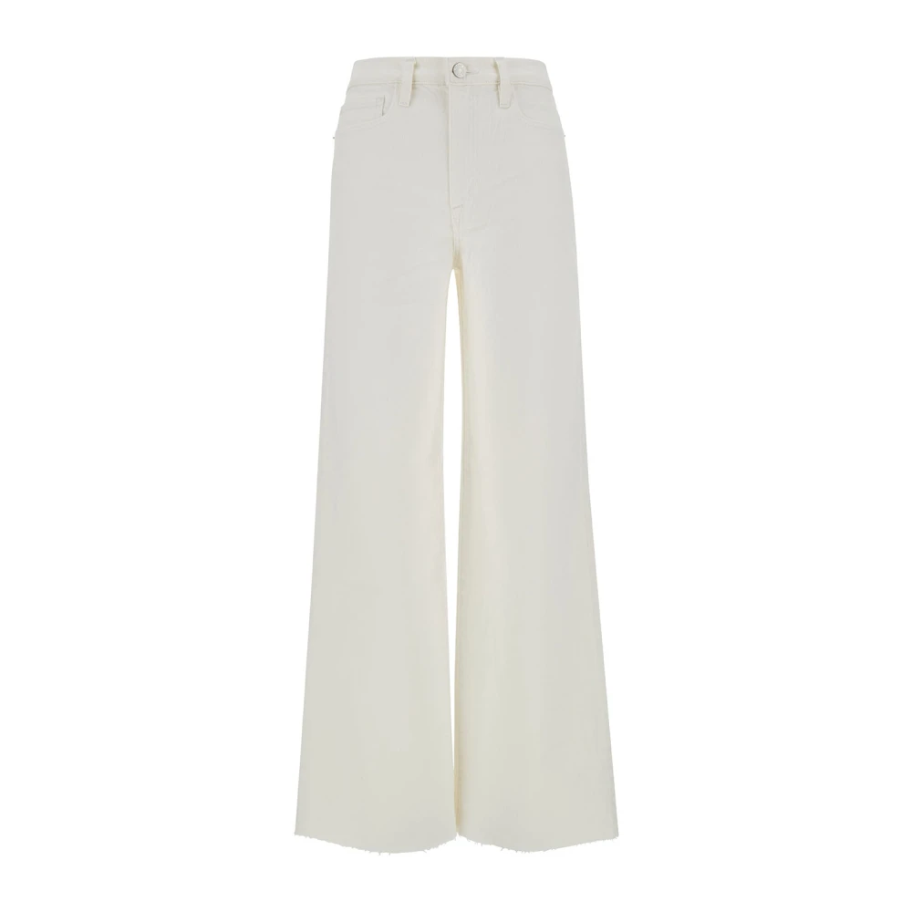 Frame Wide Jeans White Dames