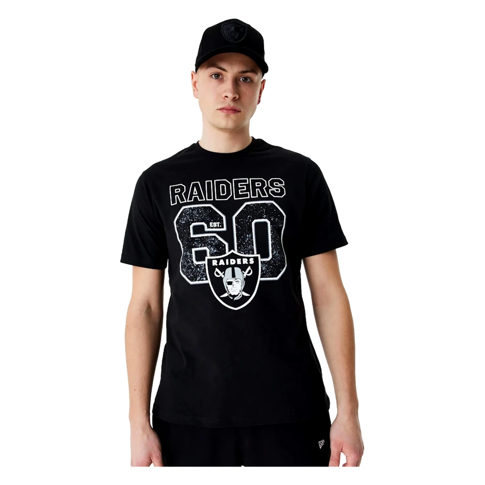 new era Zwarte Raiders NFL Tee Black Heren
