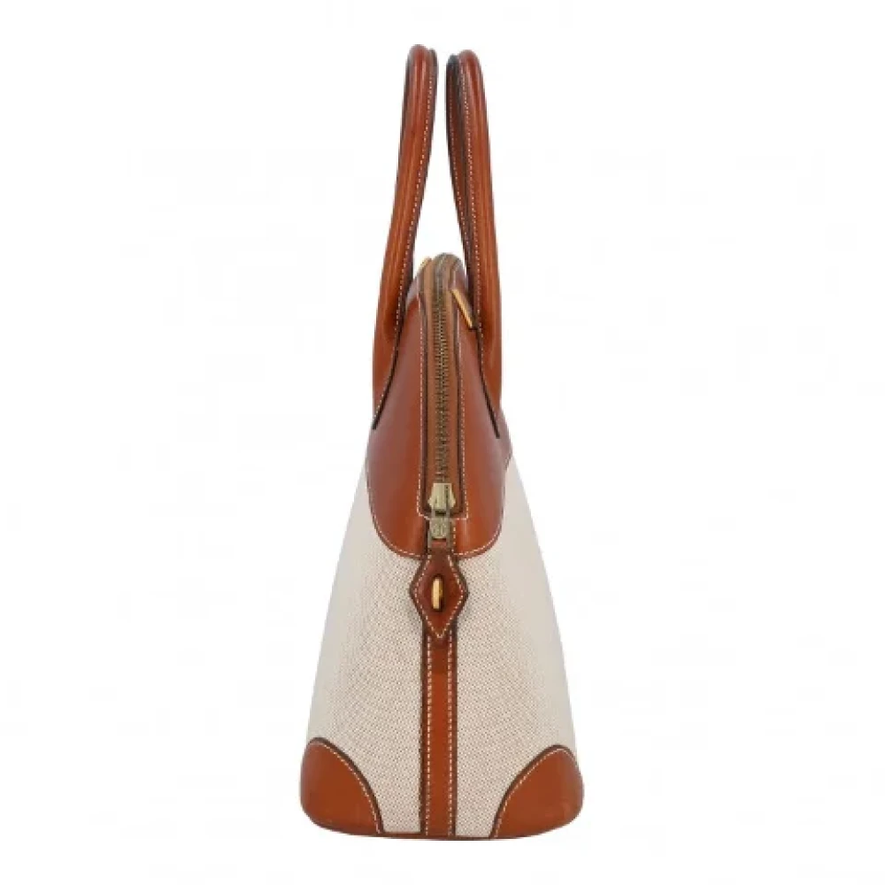 Hermès Vintage Pre-owned Leather handbags Beige Dames