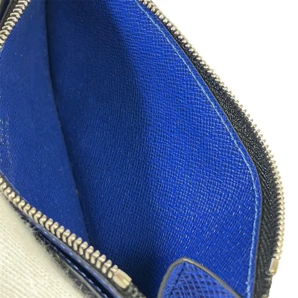 Louis Vuitton Vintage Pre-owned Leather wallets Blue Heren