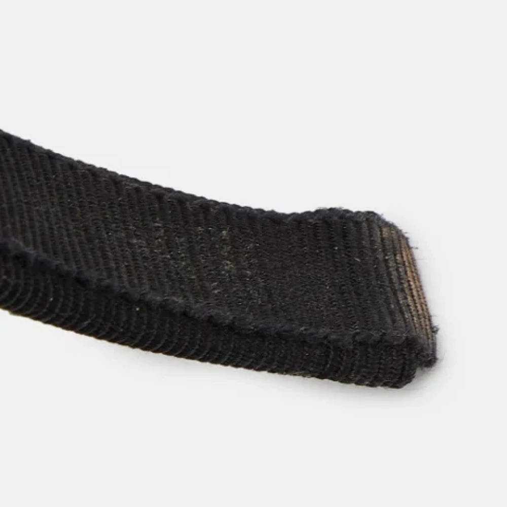 Salvatore Ferragamo Pre-owned Canvas hair-accessories Black Dames