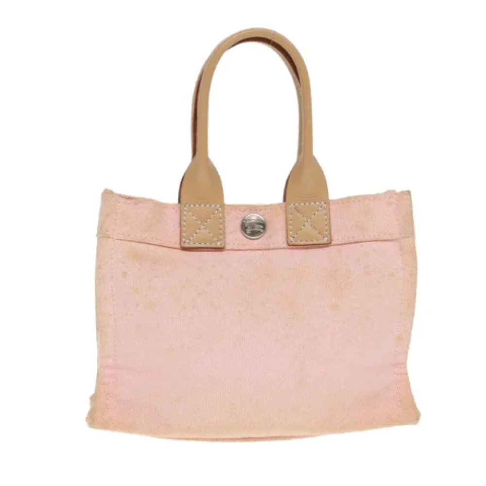 Burberry Vintage Pre-owned Canvas handbags Pink Dames
