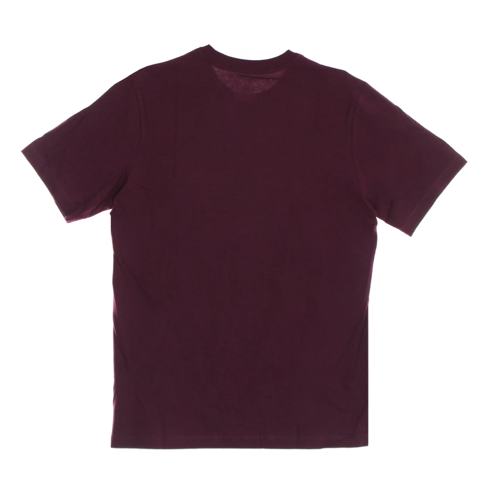 Jordan Crew Neck T-shirt Bordeaux Wit Brown Heren