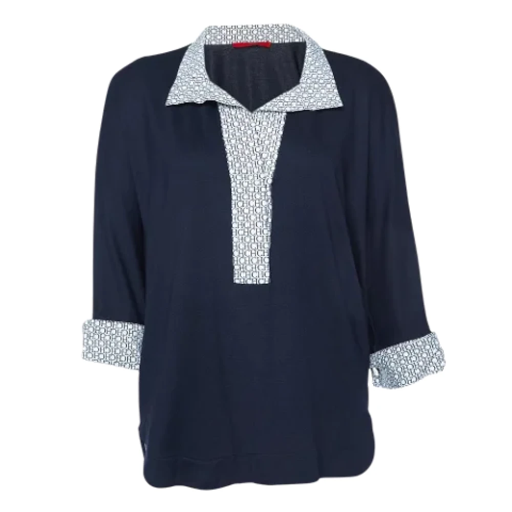 Carolina Herrera Pre-owned Fabric tops Blue Dames