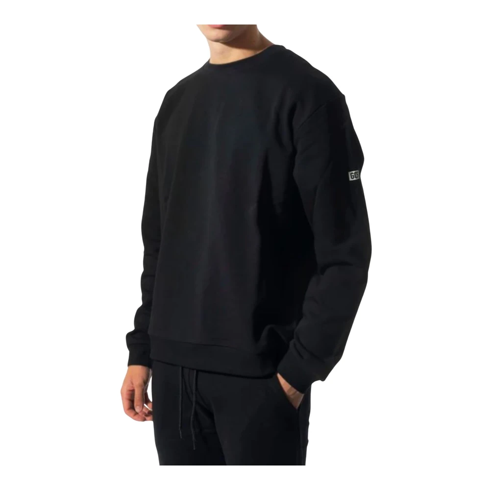 Gcds Heren Crewneck Essentials Sweatshirt Black Heren