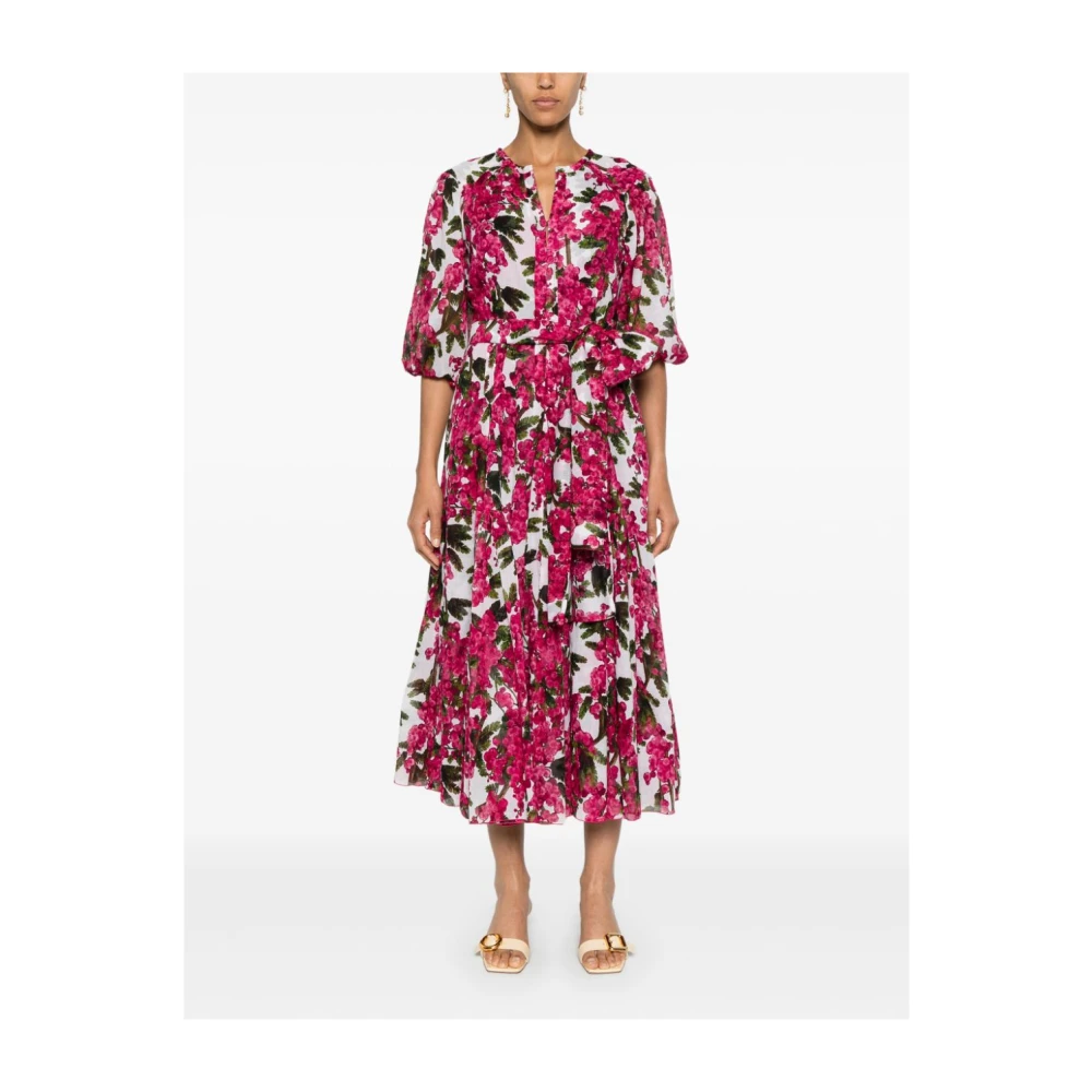 Samantha Sung Mimosa Print Katoenen Jurk Multicolor Dames