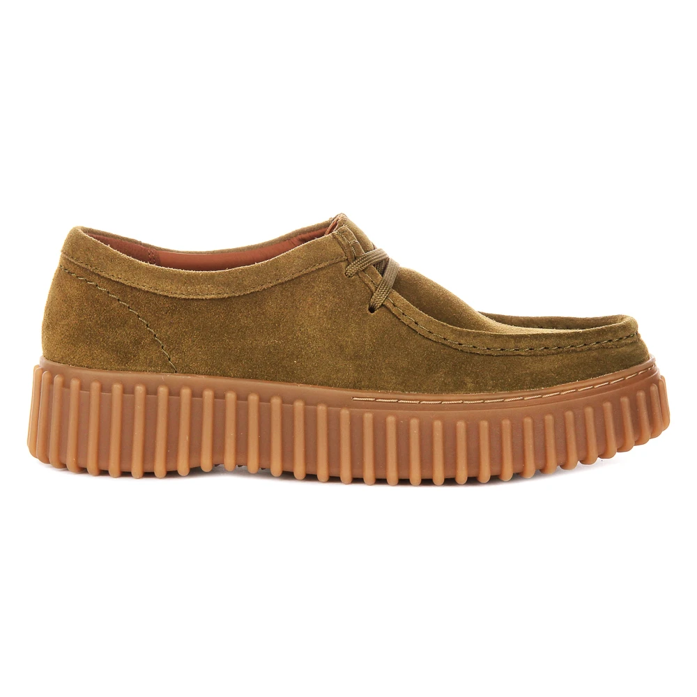 Clarks Women's Green Laced Shoes, 8 Uk, Torhill Bee