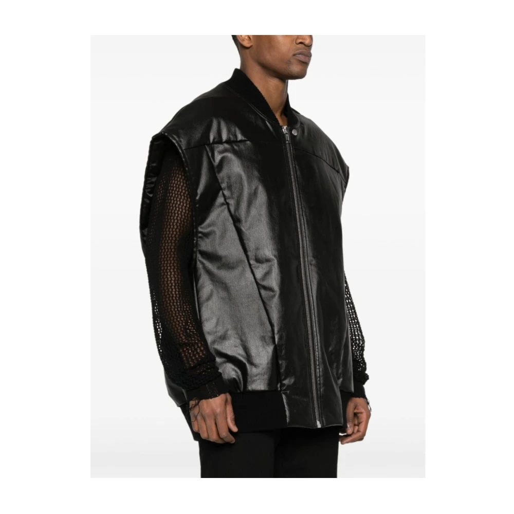 Rick Owens Giacca S Maniche 09 Vest Black Heren