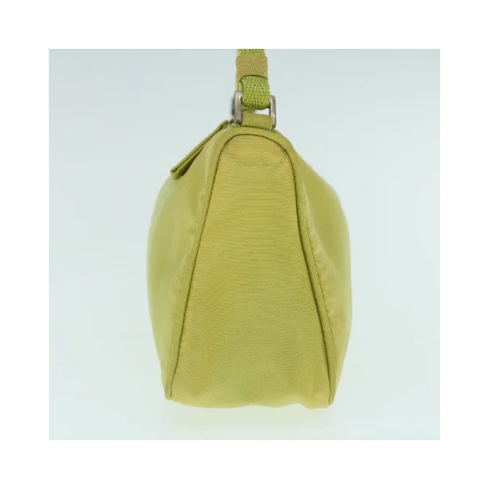 Prada Vintage Pre-owned Nylon prada-bags Green Dames