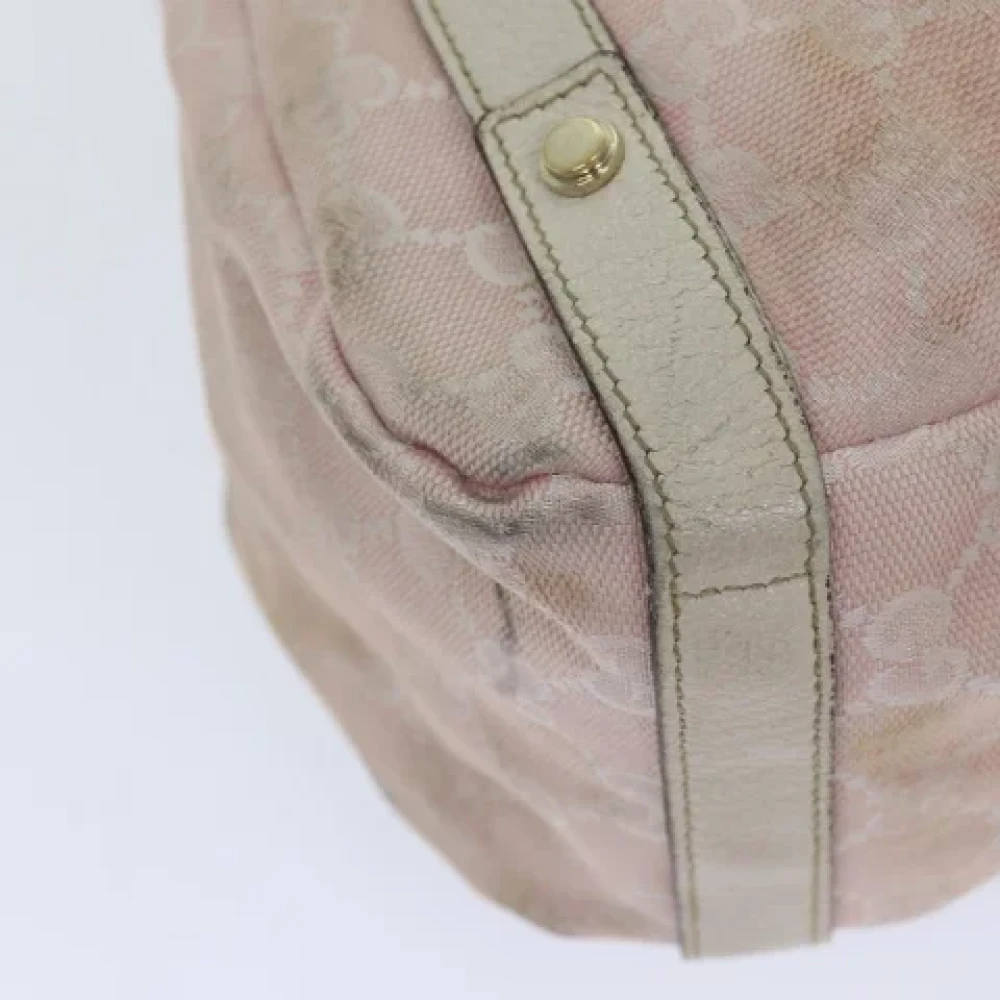 Gucci Vintage Pre-owned Canvas totes Pink Dames