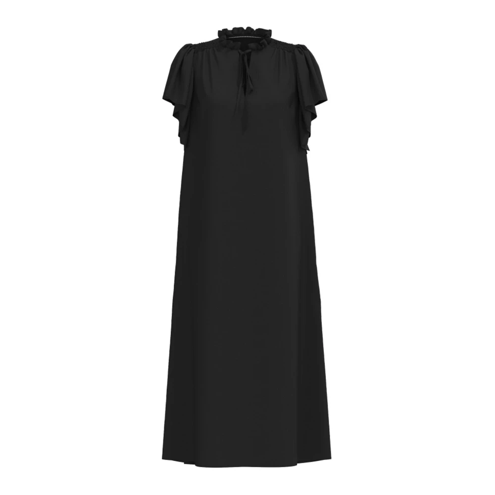 Co'Couture Zwarte Frill Jurk Heracc Stijl Black Dames