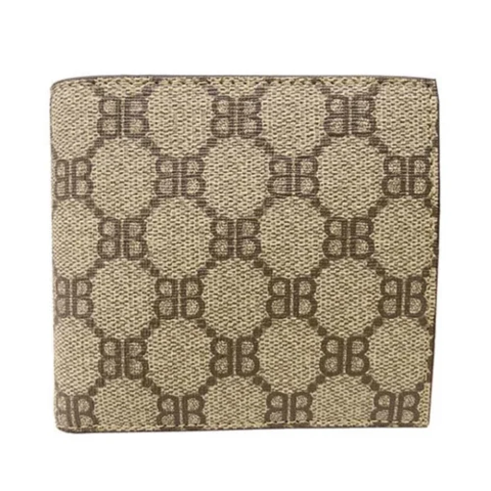 Balenciaga Vintage Pre-owned Canvas wallets Beige Unisex