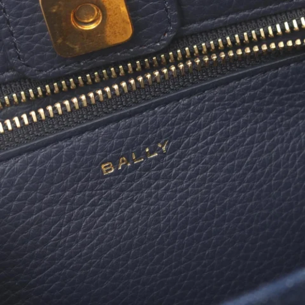 Bally Pre-owned Leather handbags Blue Dames