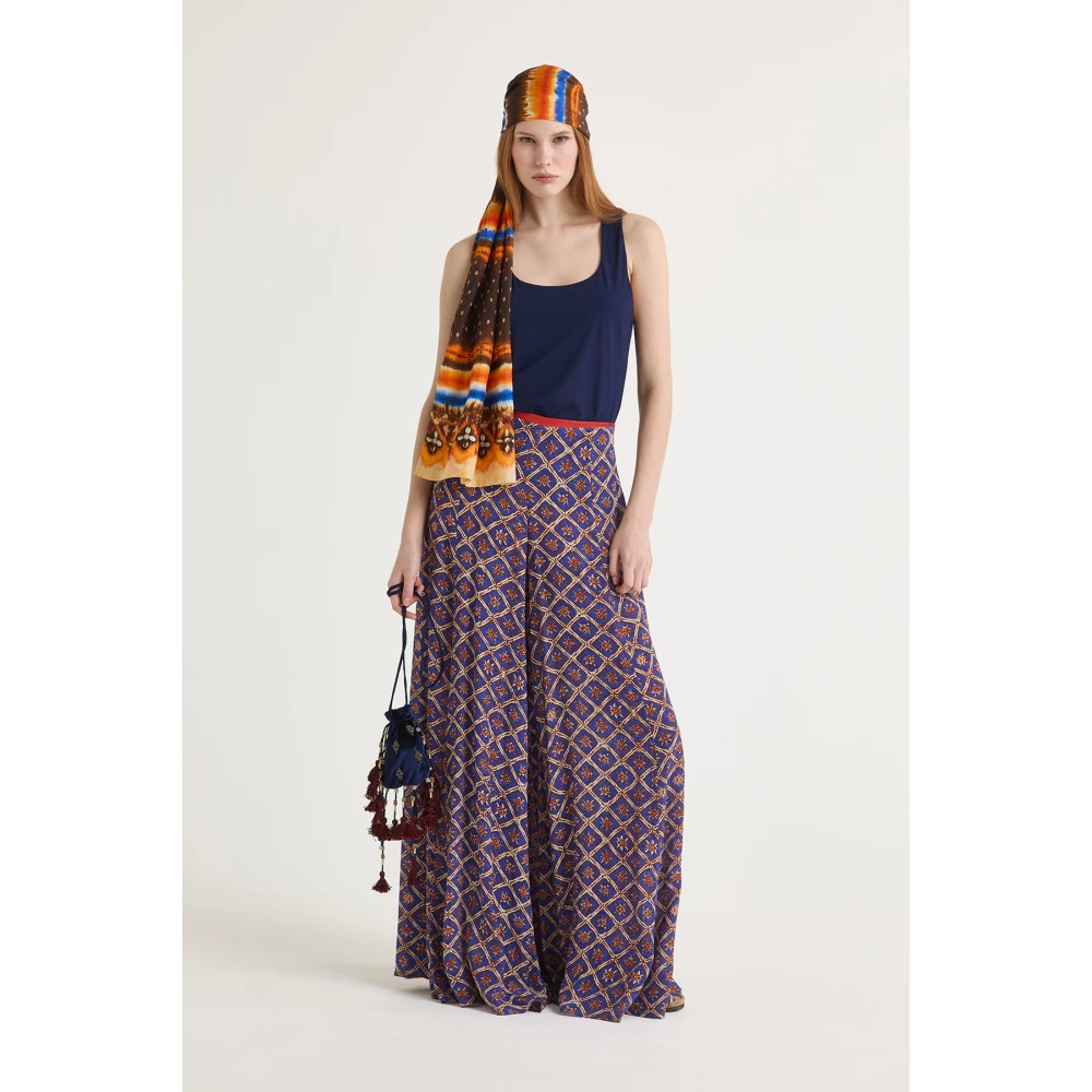 Maliparmi Zachte Jersey TOP Blue Dames