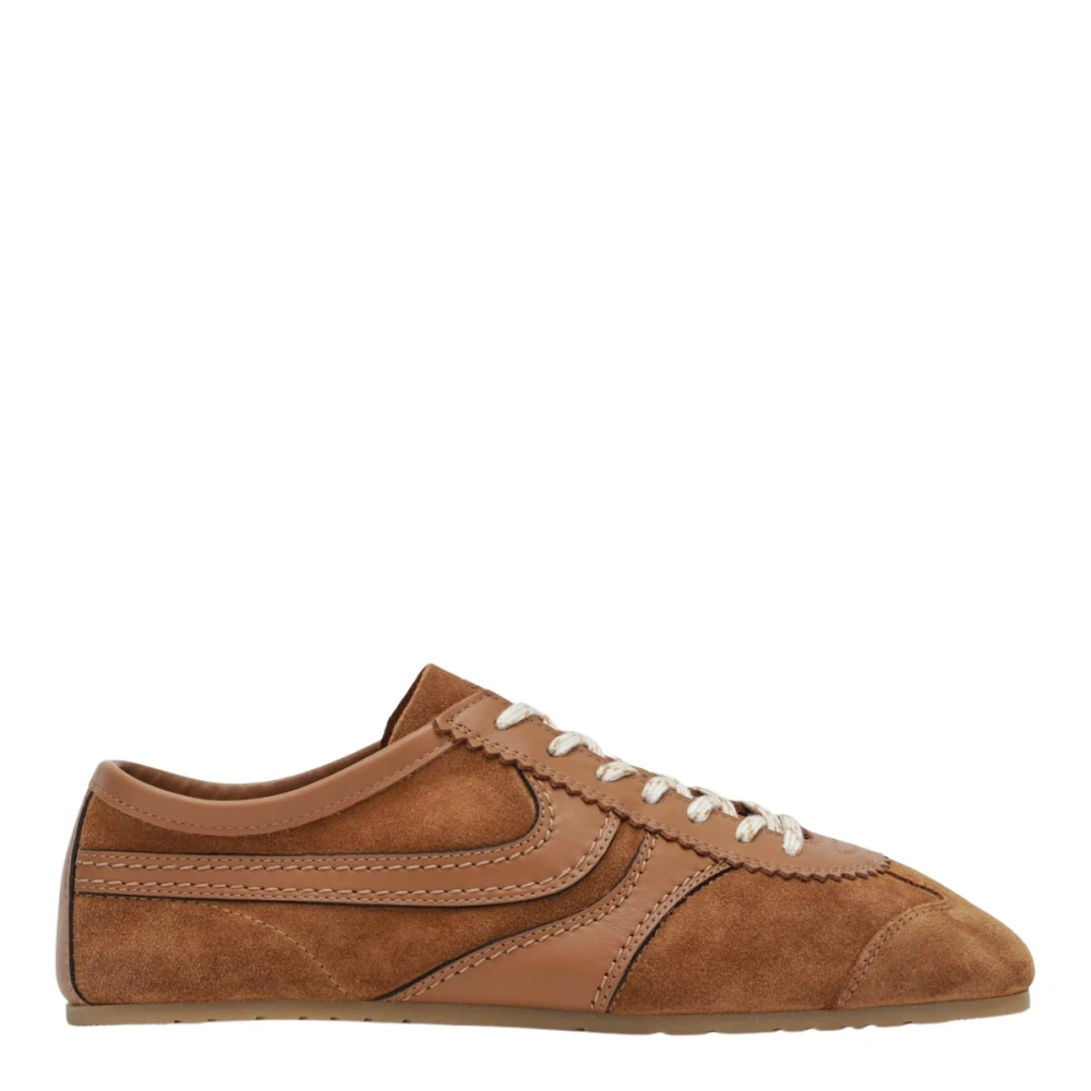 Dries Van Noten Suede Panel Sneakers - Frau Sneakers Brown Eu - 38 - Immagine 2