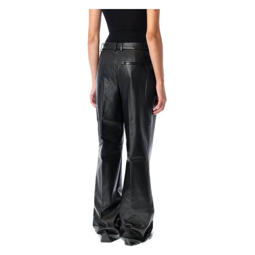 The Garment Zwarte Leren Broek Chique Stijl Black Dames