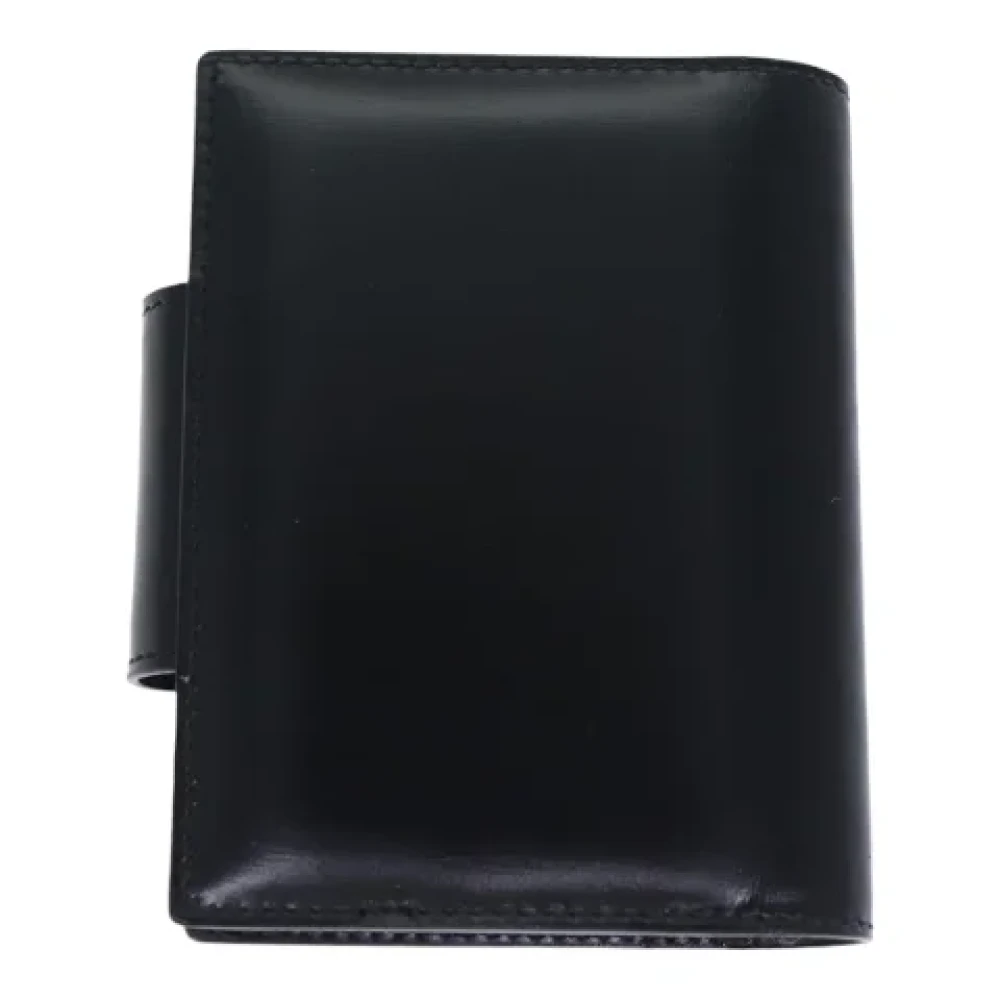 Bvlgari Vintage Pre-owned Leather wallets Black Heren