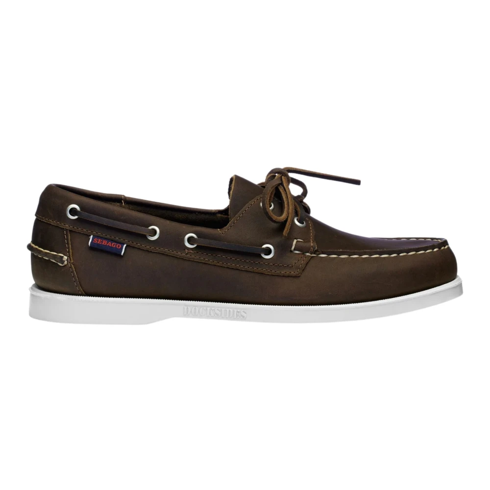 Sebago Brown Boat Shoes, Male, 7 Uk, Handcrafted Leather Boat Shoes