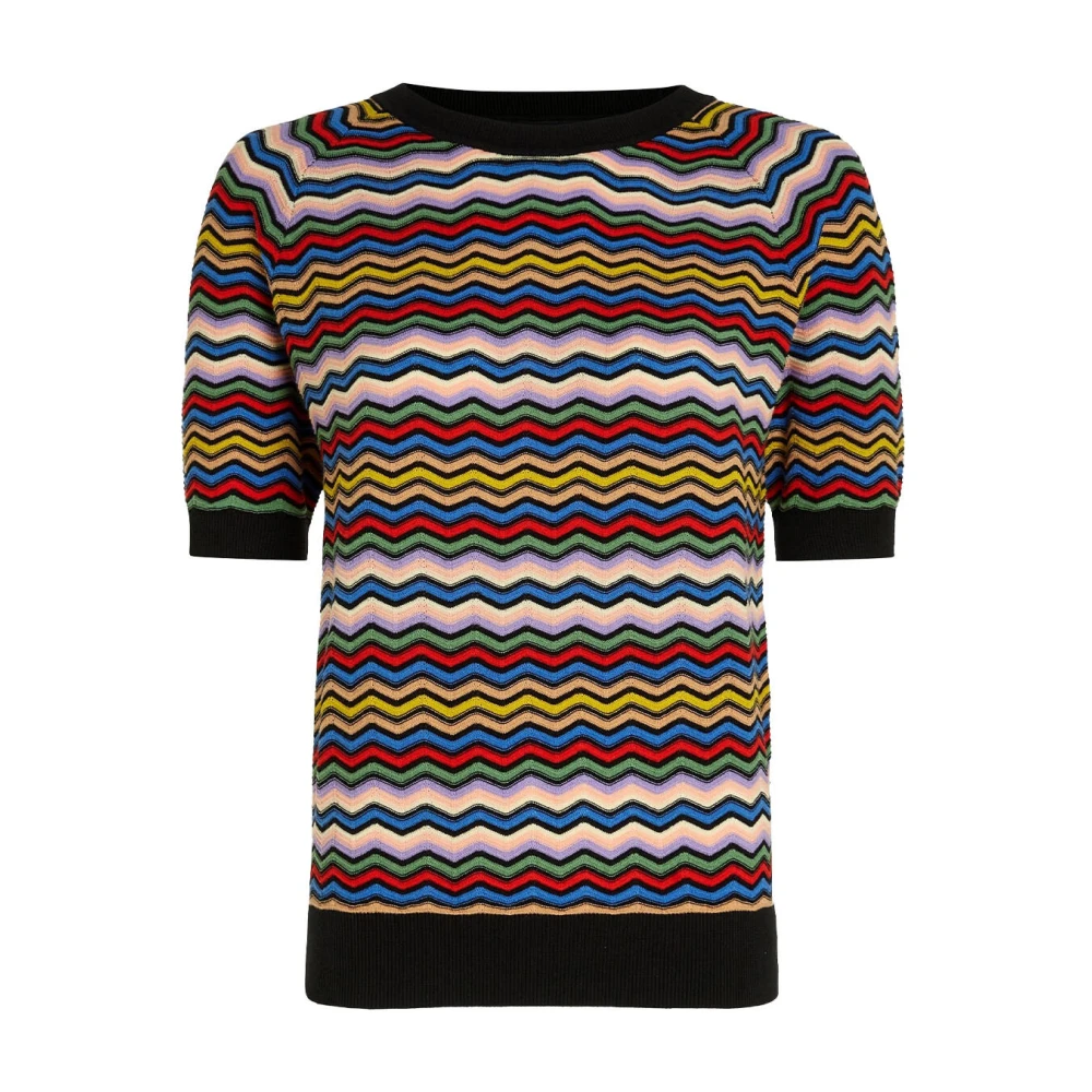 king louie Faye Breeze Top Korte Mouw Multicolor Dames