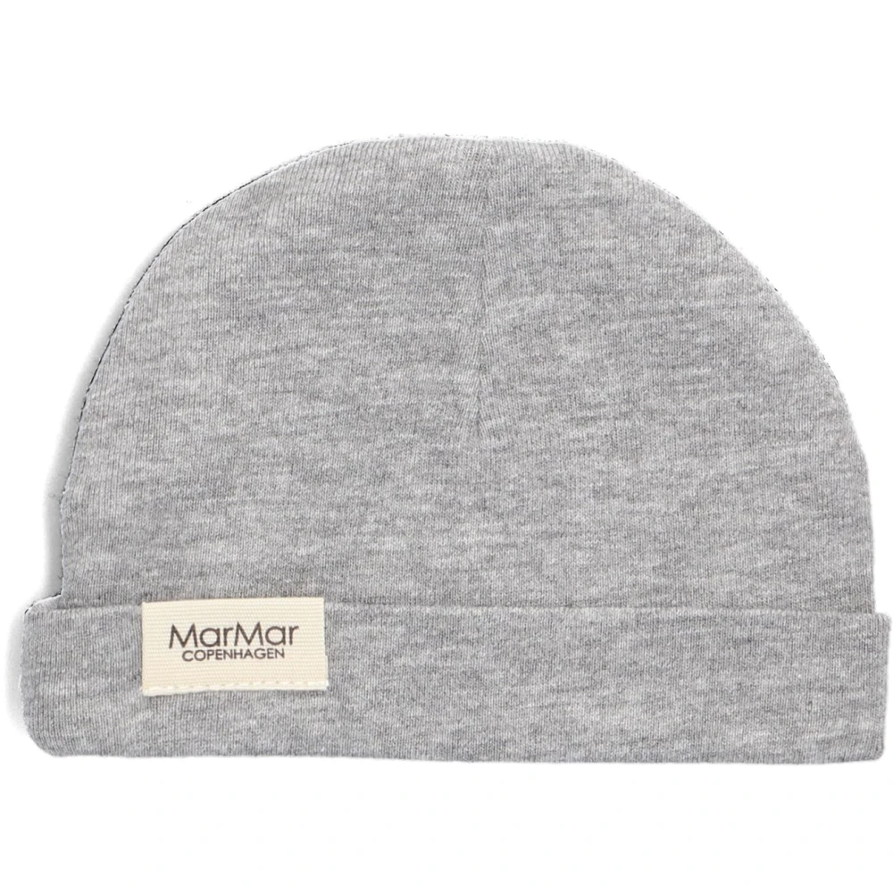 MarMar Copenhagen Grijze Katoenen Beanie Hoed Aiko Gray Unisex