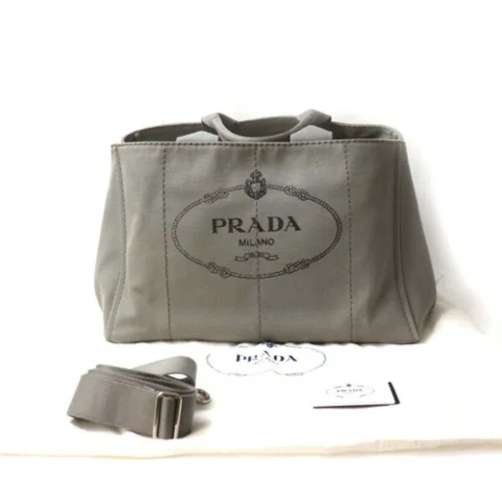 Prada Vintage Pre-owned Fabric prada-bags Gray Dames
