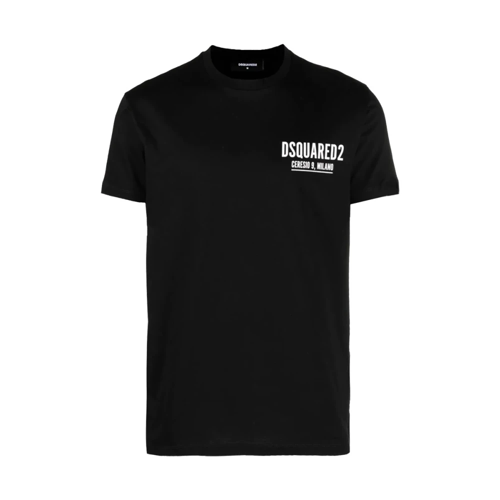 Dsquared2 Men's Black T-Shirts, 2XL, Logo T-Shirt