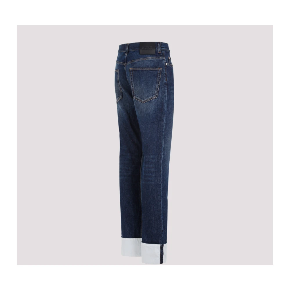 Loewe Blauwe Visser Turn-up Jeans Blue Heren