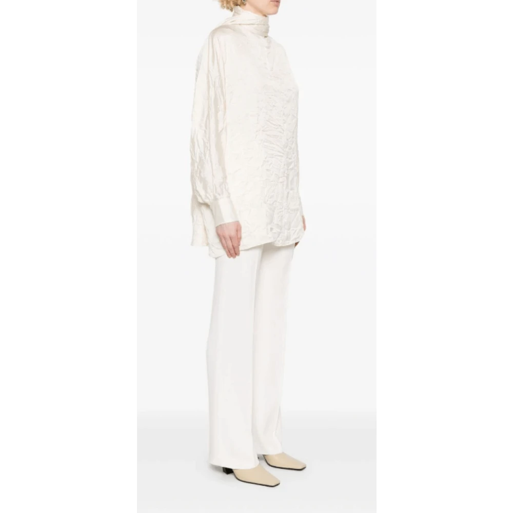 Khaite Elegante Zijden Blouse Beige Dames