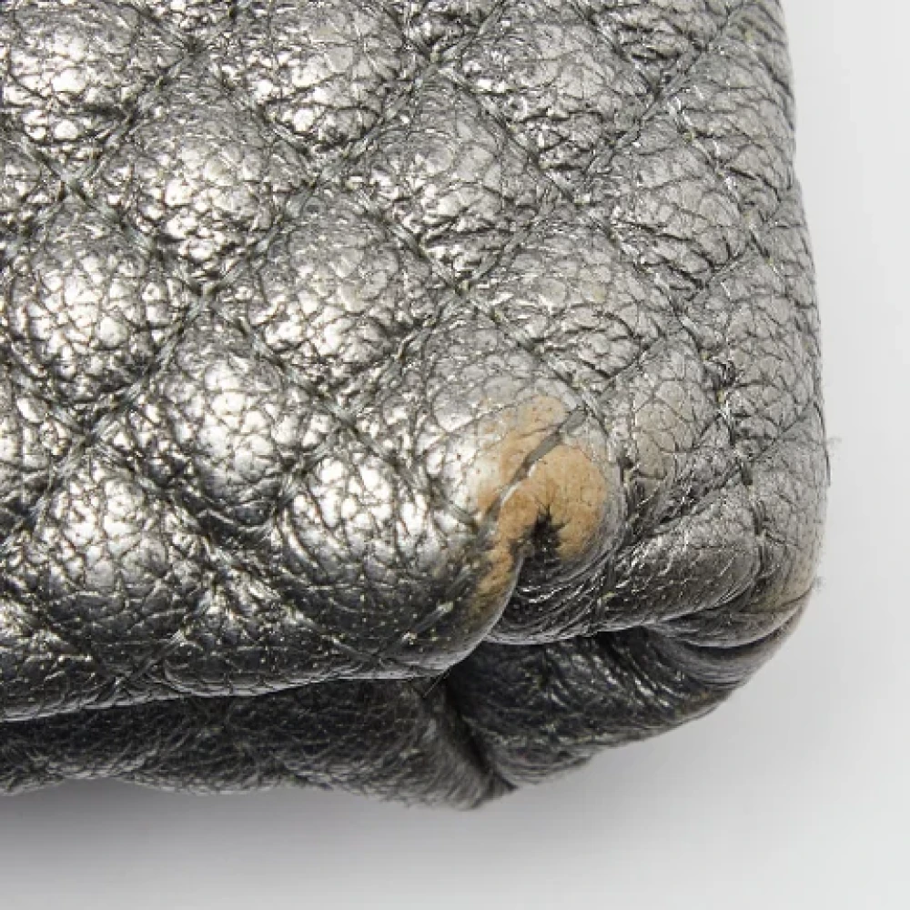Carolina Herrera Pre-owned Leather crossbody-bags Gray Dames
