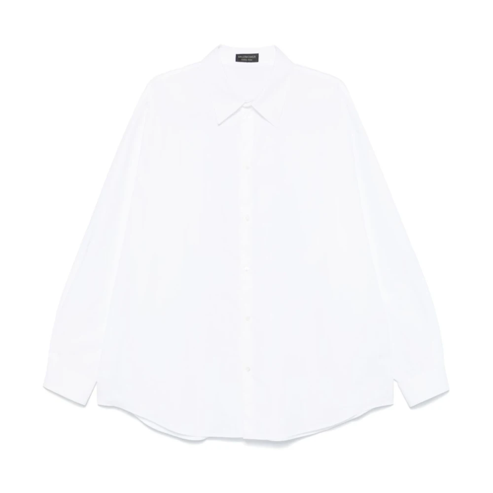Balenciaga Witte Button-Up Shirt White Heren