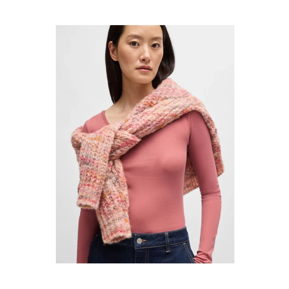 Hugo Boss Stijlvol T-shirt voor mannen Pink Dames