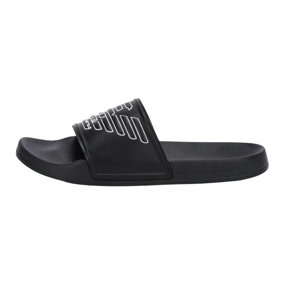 Emporio Armani Hombre Negro - Sliders - Shoes - 41 Eu