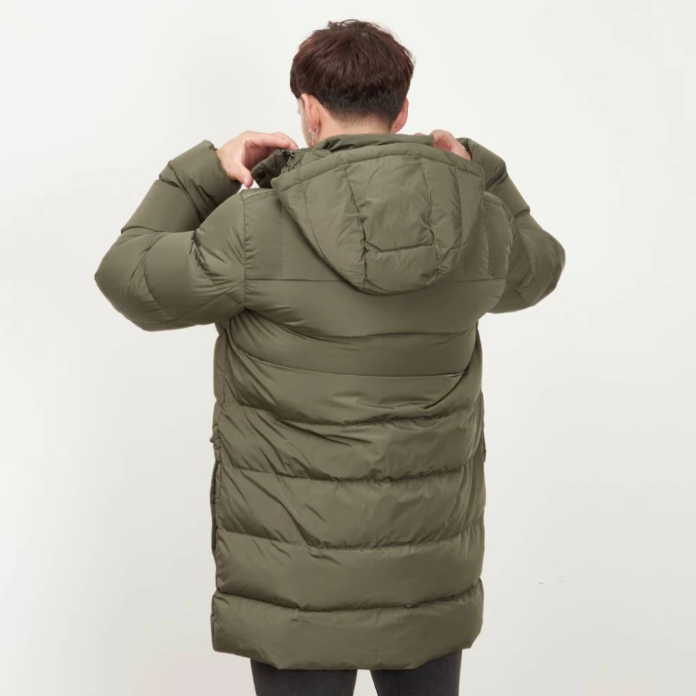 Geox Down Parka Jacket Green Heren