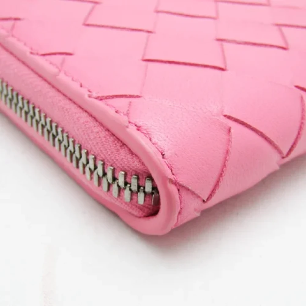 Bottega Veneta Vintage Pre-owned Leather wallets Pink Dames