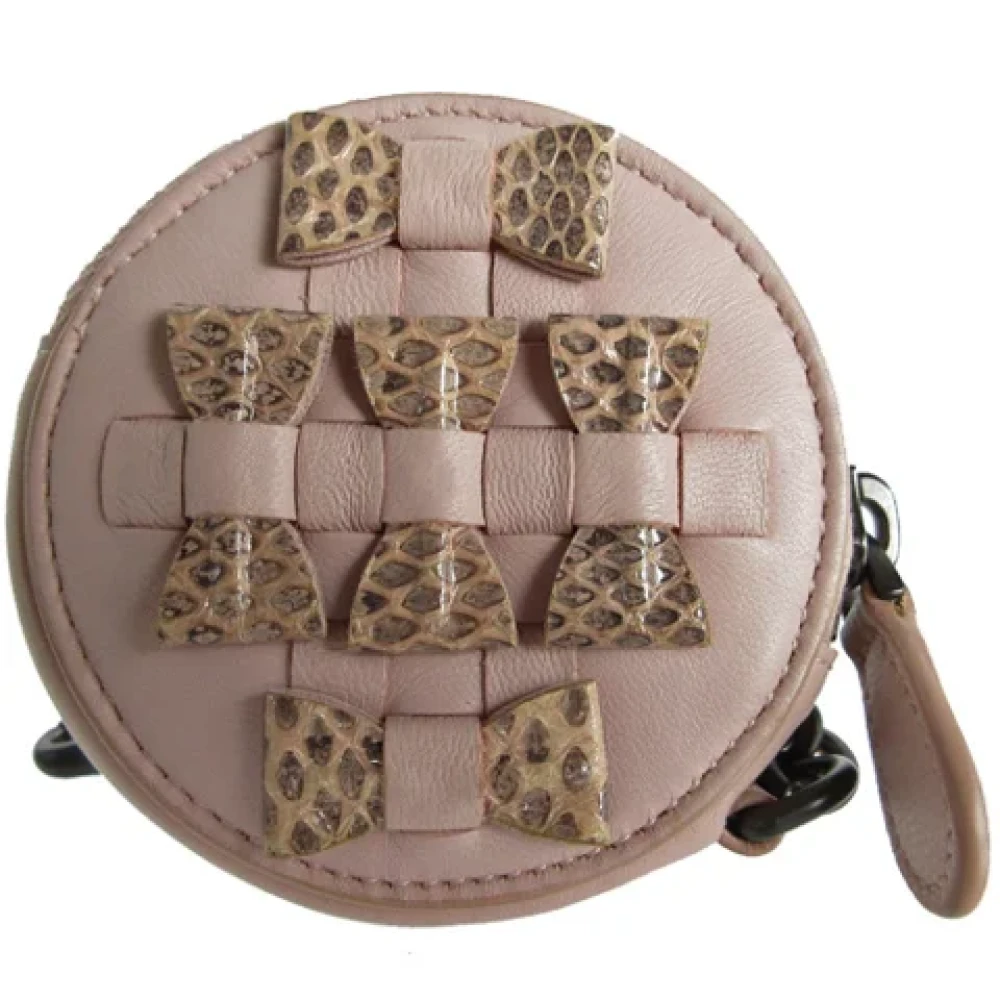 Bottega Veneta Vintage Pre-owned Leather wallets Pink Dames
