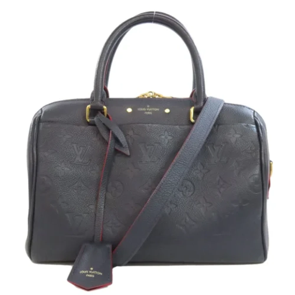 Louis Vuitton Vintage Pre-owned Leather travel-bags Blue Dames