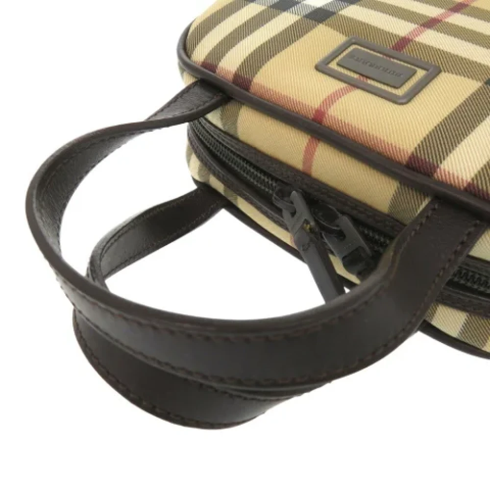 Burberry Vintage Pre-owned Leather handbags Beige Dames