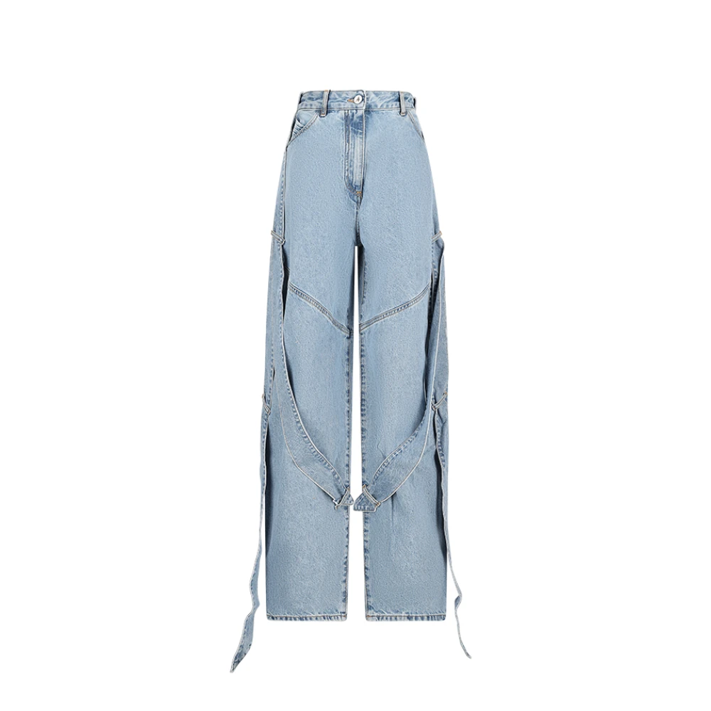 The Attico Women's Blue Elegant Long Pant For