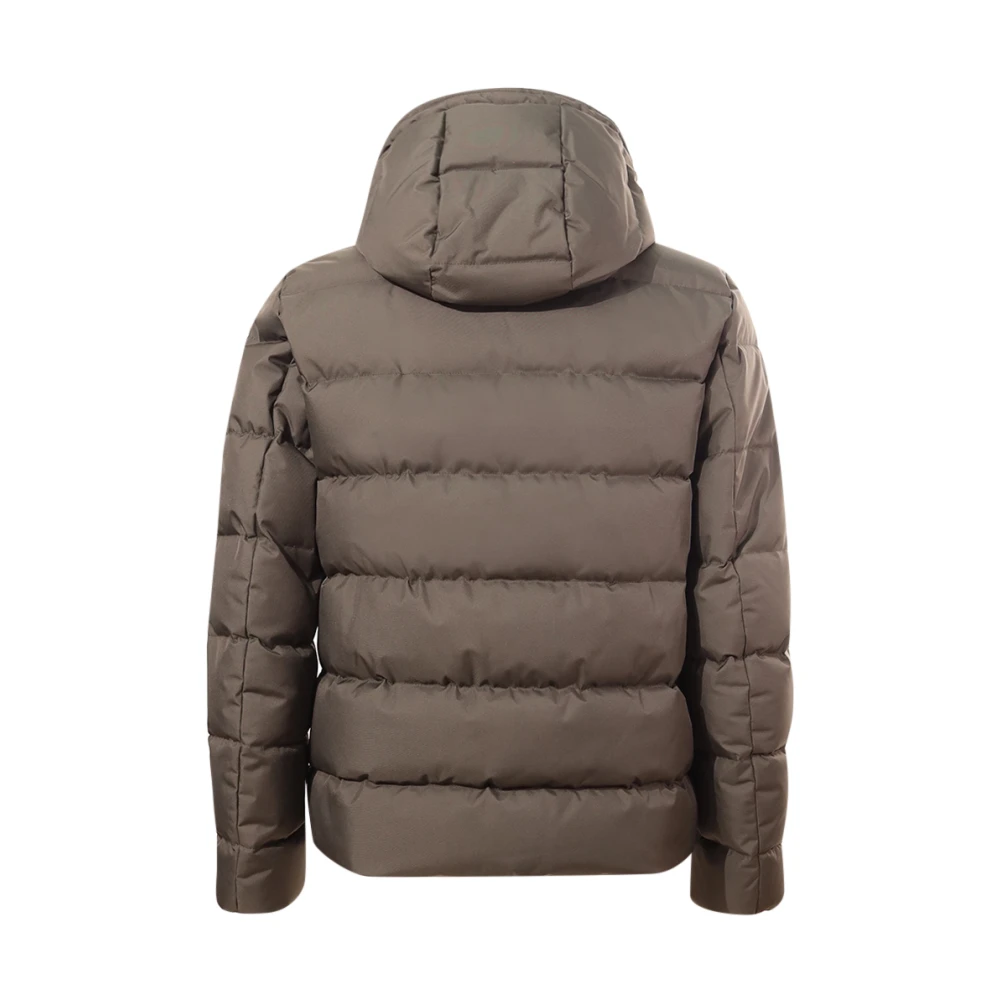 Fay Bos Hooded Jas met Ritssluiting Green Heren