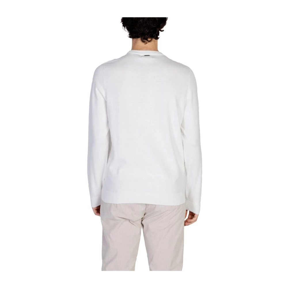 Antony Morato Gebreid T-shirt van katoen en wol White Heren
