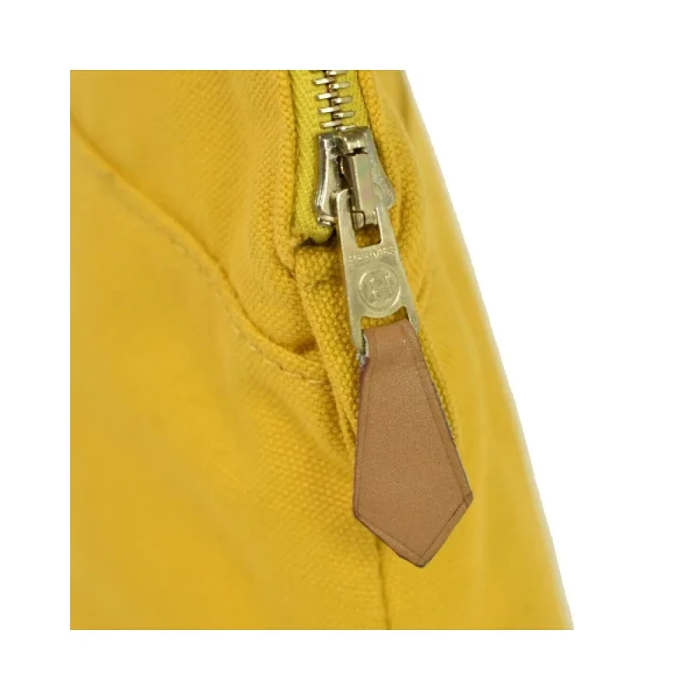 Hermès Vintage Pre-owned Canvas hermes-bags Yellow Dames