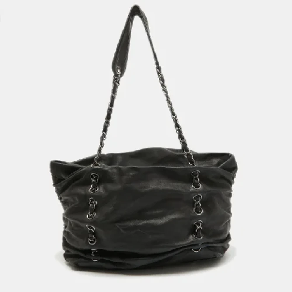 Chanel Vintage Pre-owned Leather chanel-bags Black Dames